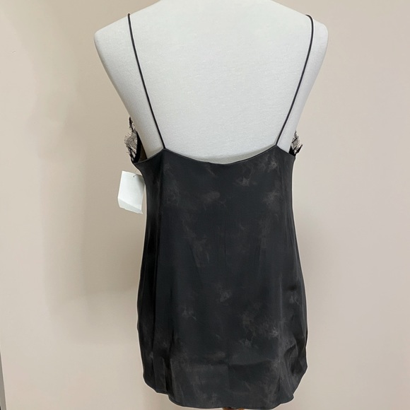 Anine Bing Lace Silk Black Tie Dye Cami - Picture 8 of 13